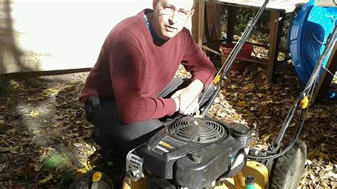 hitting the electrical box with a lawnmower|lawn mower hitting rock.